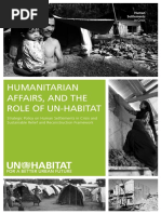 Humanitarian Affairs and The Role of UN-Habitat