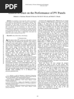 Performance of PV Panels