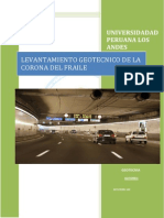 Informe de Levantamiento Geotecnico-Corona Del Fraile