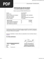 Certificado de Avalúo Fiscal