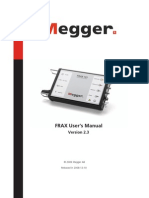 FRAX User's Manual: © 2009 Megger AB Released in 2008-12-10