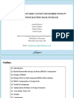 Optimal Sizing of Grid Connected Hybrid Wind PV Systems With Battery Bank Storage