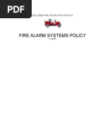 Fire Alarm Systems Policy 2007