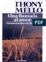 Una Llamada Al Amor Anthony de Mello