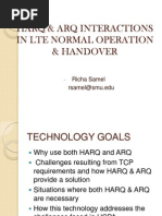 Harq & Arq Interactions in Lte