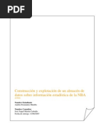 Construcción y Explotación de Un Almacén de Datos Sobreinformacion Estadistica Nba