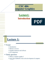 Lecture1 Introduction To Computer Graphics