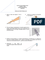 Taller de Matematicas Grado Decimo. Solución de Triángulos Rectángulos - Final