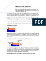 Centrifugal Purifiers Clarifiers
