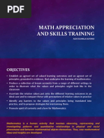 Math Appreciation and Skills Training