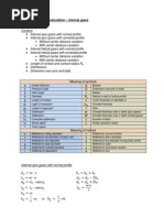 Formulas For Gear Calculation - Internal Gears