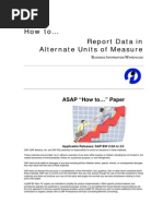 How To Report Data in Alternate Units of Measure