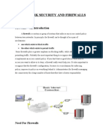 Security On The Internet and Firewalls