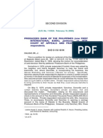 Producers Bank of The Philippines (Now First INTERNATIONAL BANK), Petitioner, vs. HON. Court of Appeals and Franklin Vives