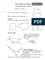 Polygon Interior/Exterior Angles: Geometry 5.1