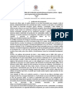 Uso de Recursos Renovables de La Industria Acuícola