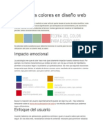 Uso de Los Colores en Diseño Web