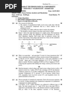 Power System Analysis and Simulation Question Paper