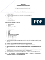 11.16&17.13 MOCK EXAM Real Estate Economics No Answer