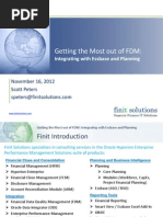Getting The Most Out of FDM:: Integrating With Essbase and Planning