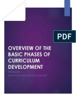 Basic Phases of Curriculum Development Prepared by Phylla Magallanes