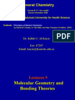 Lecture 9 - Molecular Geometry and Bonding Theories