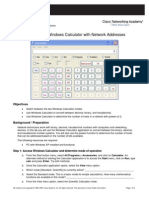 Lab 5.1.4 Using The Windows Calculator With Network Addresses