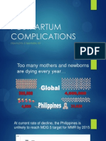 Postpartum Complications: Donald G. Camatura, RN