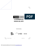 Transiciones. La Experiencia de Europa Del Este