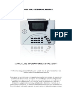 Manual en Español Alarma GSM PSTN