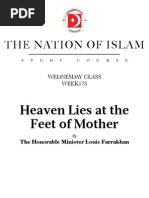 Heaven Lies at The Feet of Mother