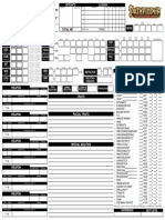 Mufasa Pathfinder Character Sheet