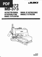 Juki MB 372 373 Sewing Head I