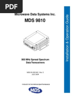 MDS Radio 9810 User Manual