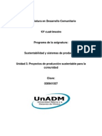 Unidad 3. Proyectos de Producción Sustentable para La Comunidad