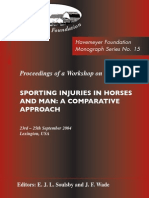 Monograph Series No. 15 - Sporting Injuries in Horses and Man - A Comparative Approach