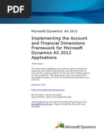 Implementing The Account and Financial Dimensions Framework AX2012