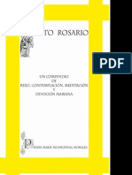 Santo Rosario Un Compendio de Rezo Contemplacion Meditacion y Devocion Mariana