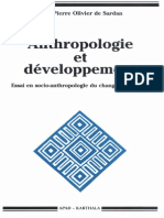 Anthropologie Du Developpement