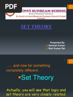 Set Theory: Presented By: Santosh Kumar Ravi Kumar Rai