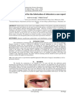 A Simplified Method For The Fabrication of Obturator:a Case Report