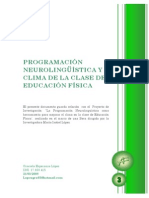 PNL y Clima de La Educacion Fisica