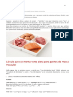 Como Montar Uma Dieta para Ganhar Massa Muscular