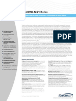 Sonicwall TZ 215 Series: The Highest-Performing, Most Secure Utm Firewall For Small Offices