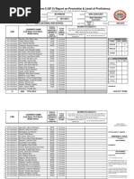 School Form 5 (SF 5) Report On Promotion & Level of Proficiency