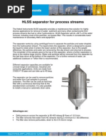 Hlss Separator For Process Streams