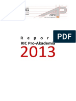 Activity Report RIC Pro-Akademia 2013