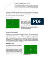 Tácticas Ofensivas en Juego Futbol Nivel I