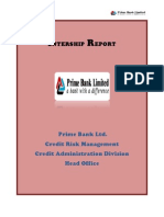 Internship Report Prime Bank