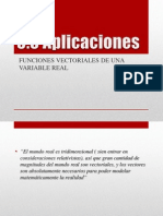 Aplicaciones de Funciones Vectoriales